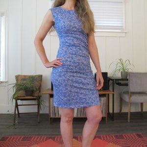 Mata Traders Blue Stretch Cotton Dress